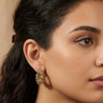 Mosaic Coil Hoop Earrings