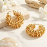 Helix Coiled Hoop Earrings