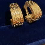 Meander Greek-Key Hoop Earrings