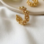 Orbit Beaded Garland Hoop Earrings