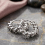 Sculpt Twist Hoop Earrings