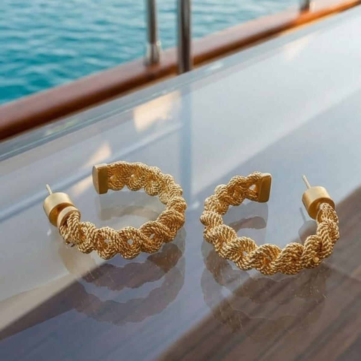 Linkline Chain Hoop Earrings Linkline Chain Hoop Earrings
