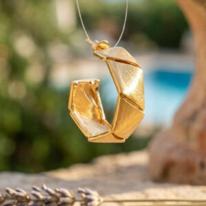 Prism Faceted Hoop Earrings
