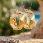 Prism Faceted Hoop Earrings