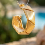 Prism Faceted Hoop Earrings