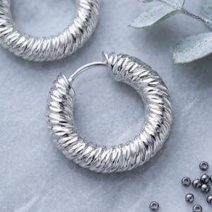 Cordelia Rope-Twist Hoop Earrings