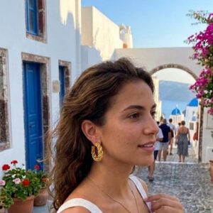 Dune Hammered Crescent Hoop Earrings