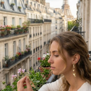 Ribbon Twist Drop Earrings