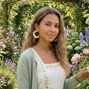 Sol Hammered Ring Hoop Earrings