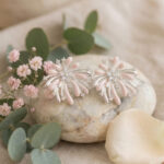 Blush Firework Floral Stud Earrings