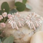 Blush Firework Floral Stud Earrings