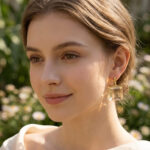 Lumiere Clear Cube Drop Earrings