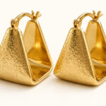 Apex Pyramid Hoop Earrings
