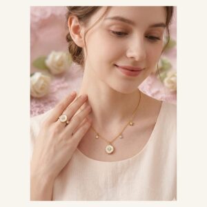 Celestial Medallion Station Necklace
