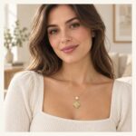 Geometric Square Drop Necklace