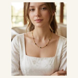 Rainbow Station Collar Necklace