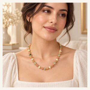 Pastel Irregular Bead Necklace