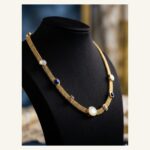 Pearl-Look Jewel Station Necklace