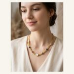 Pearl-Look Jewel Station Necklace