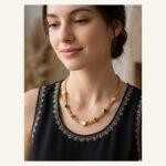 Pearl-Look Jewel Station Necklace