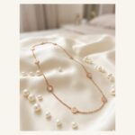 Ivory Disc Long Station Necklace