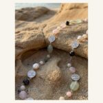 Pastel Coin-Bead Long Necklace