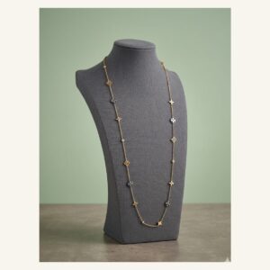 Geometric Charm Long Necklace