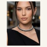 Monochrome Crystal Collar Necklace