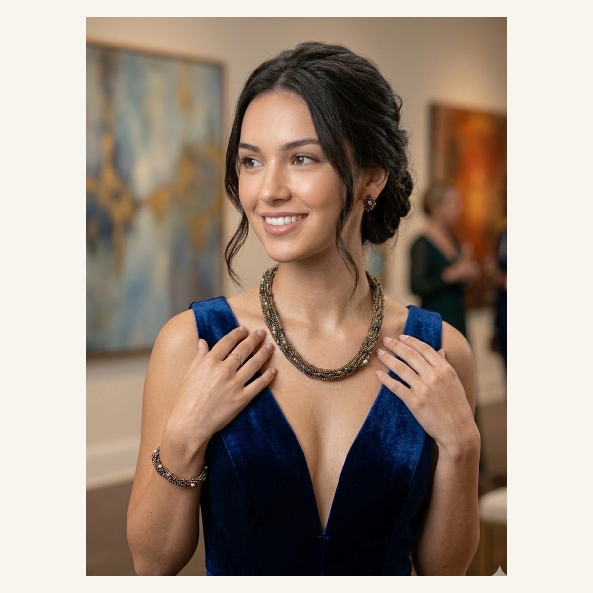 Smoky Multi-Rope Necklace Smoky Multi-Rope Necklace