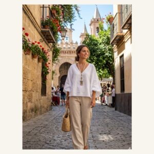 Pearl-Look Tassel Lariat Necklace