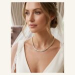 Golden Baguette Tennis Necklace