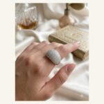 Silver Pavé Dome Statement Ring