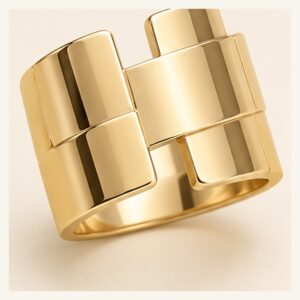 Architectural Block Statement Ring