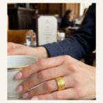 Embossed Mosaic Wide Band