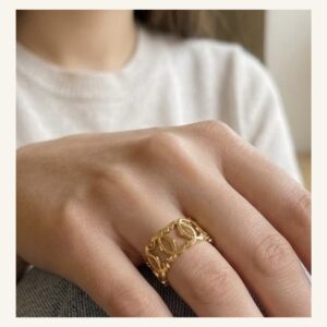 Open Link Pattern Ring