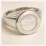 Ivory Inlay Circle Signet