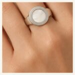Ivory Inlay Circle Signet