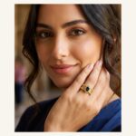 Midnight Oval Halo Ring