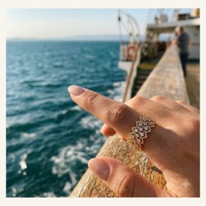 Delicate Floral Link Band
