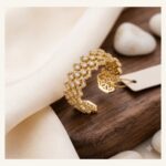 Golden Textured Crossover Band