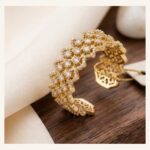Golden Textured Crossover Band
