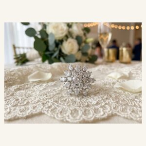 Silver Marquise Blossom Ring