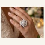 Silver Marquise Blossom Ring