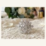 Silver Marquise Blossom Ring