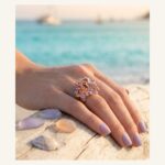 Multicolor Petal Cocktail Ring