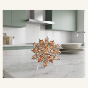 Rose-Tone Starburst Ring