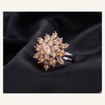 Rose-Tone Starburst Ring