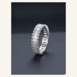 Silver Baguette Eternity Band