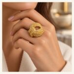 Braided Golden Knot Ring