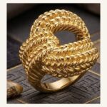 Braided Golden Knot Ring